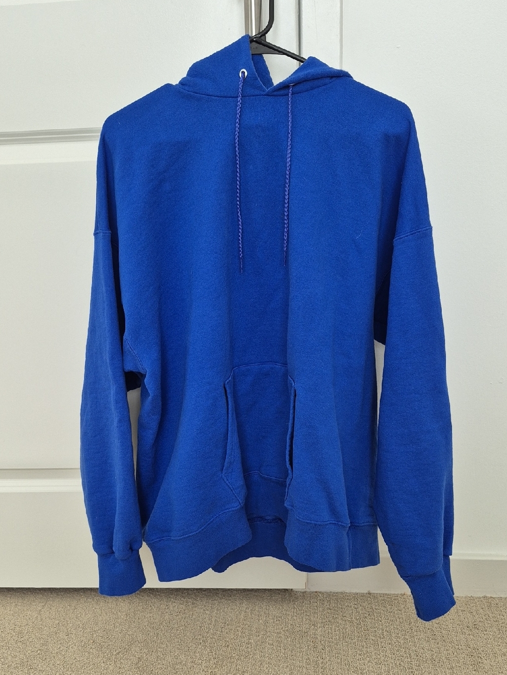 Men's Hanes Blue Sweatshirt Hoodie Size XL